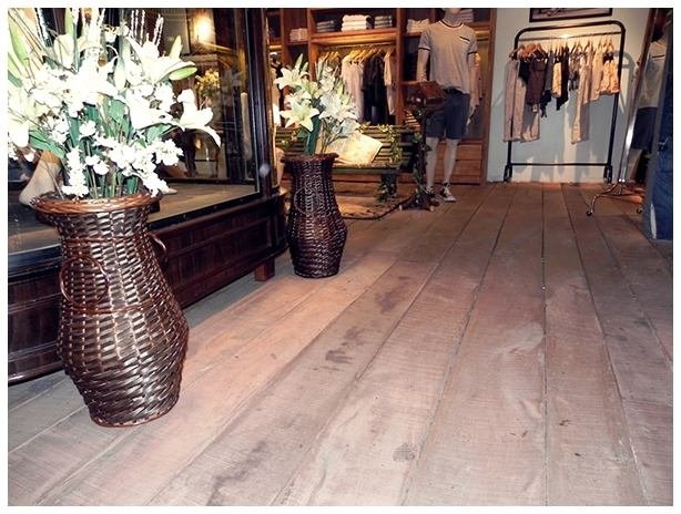 Piso de madera, vista de detalle
