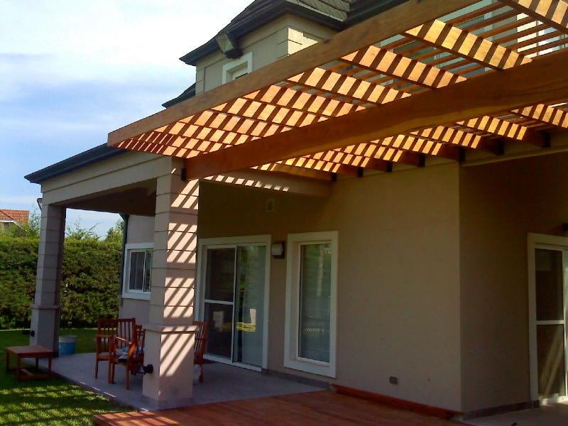 Techo de madera, detalle constructivo